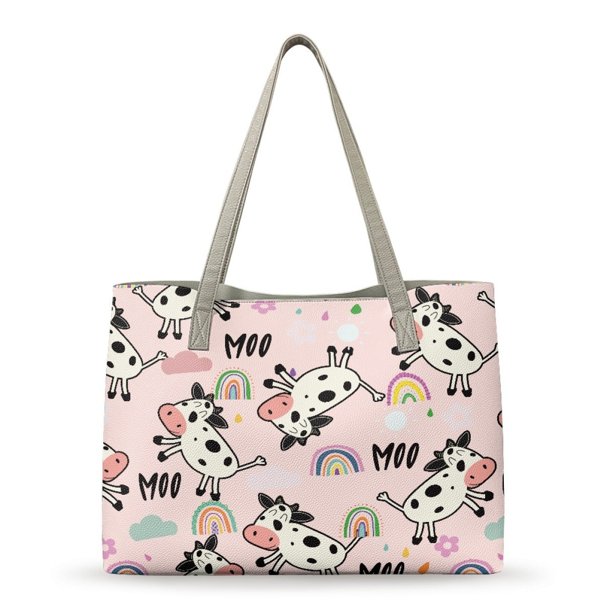 Wholesale Cow Printed Women's PU Handbag Shoulder Bag